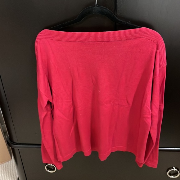 Eileen Fisher red / wine color swewther. Small - Picture 3 of 5